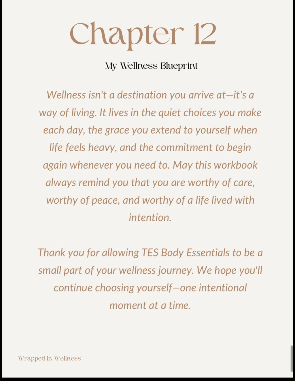 Wrapped in Wellness: A Journey To Intentional Self-Care