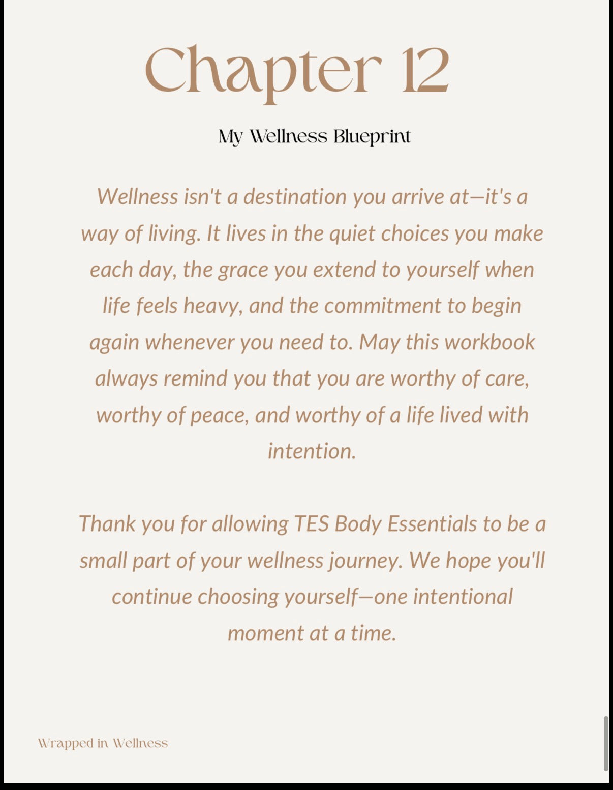 Wrapped in Wellness: A Journey To Intentional Self-Care