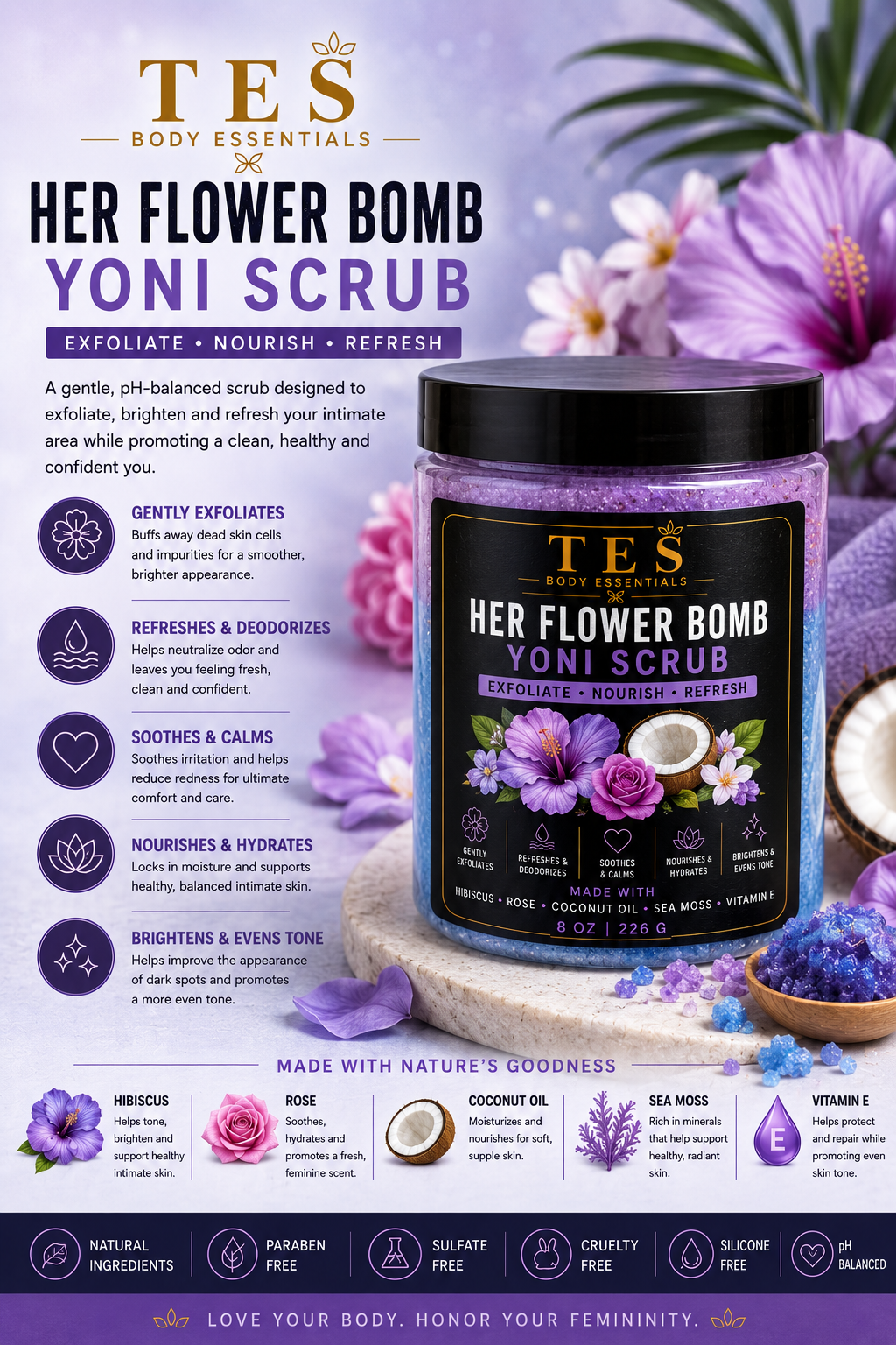 Her Flower Bomb Yoni Scrub